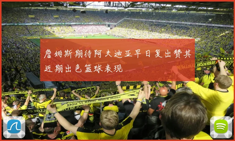 詹姆斯期待阿夫迪亚早日复出赞其近期出色篮球表现